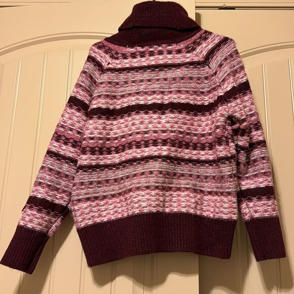 NWT Women’s INDUSTRY Turtleneck Knit Sweater | Medium | Burgundy Blend - Picture 4 of 6